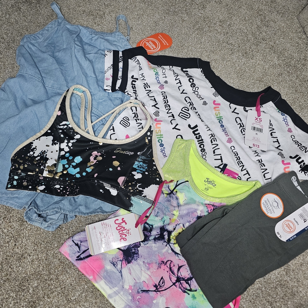 Justice Multicolor Girls Outfit Set